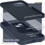 Case Coque Silicone Liquide Compatible avec iPhone 13 6,1 Pouces – Protection Premium - Image 3